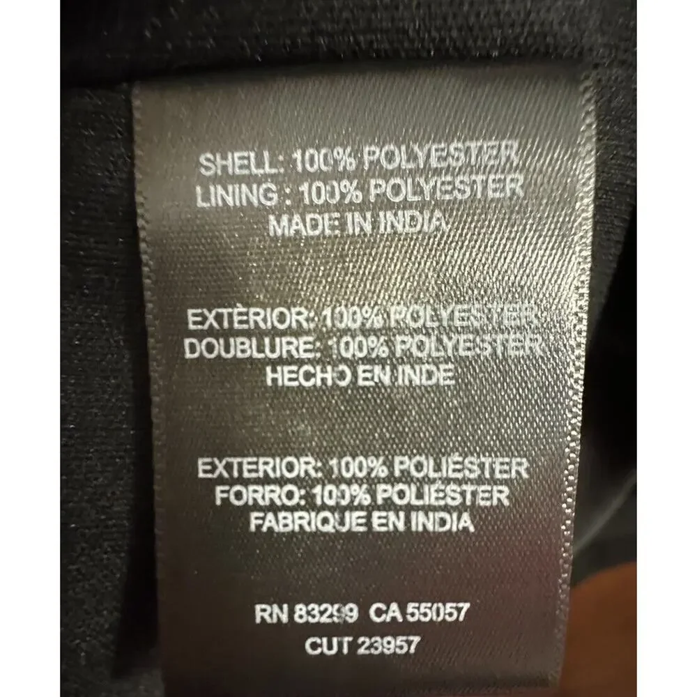 Slip Dress Large Womens Drape Neck Black Y2K Fairy Goth 90s Style Minimalist - Picture 2 of 5